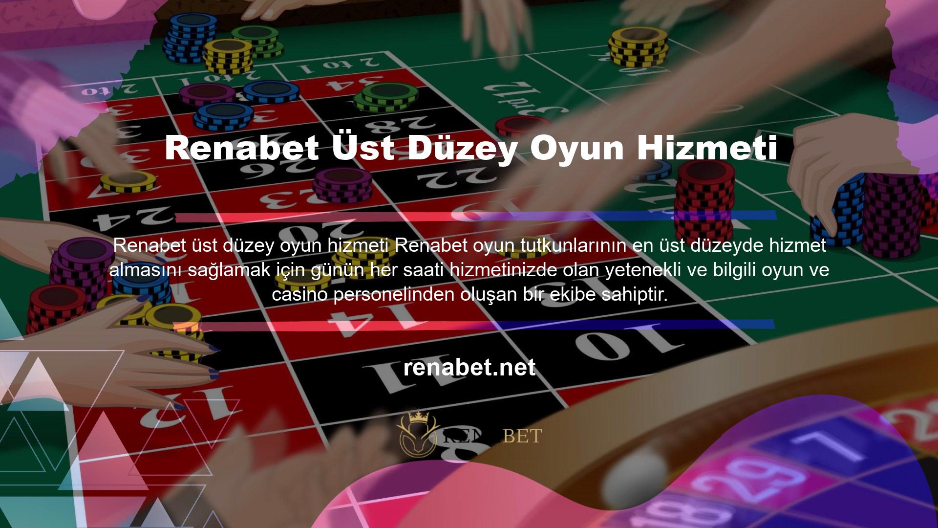 Renabet kullanıcılarına güvenli ve risksiz bir ortamda önemli miktarda kar elde etme şansı sağlar